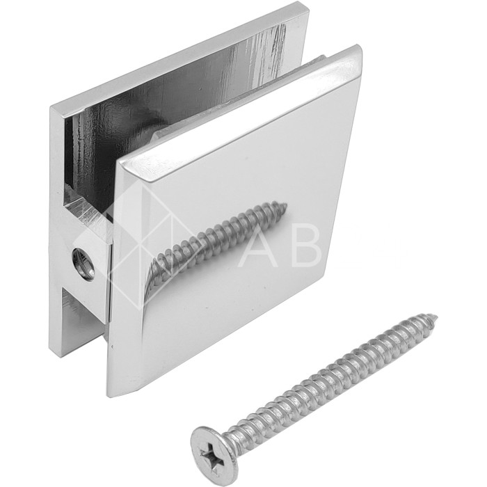 Коннектор для стекла Бета β FDK-22, стена-стекло 90°, нержавейка/полированный
