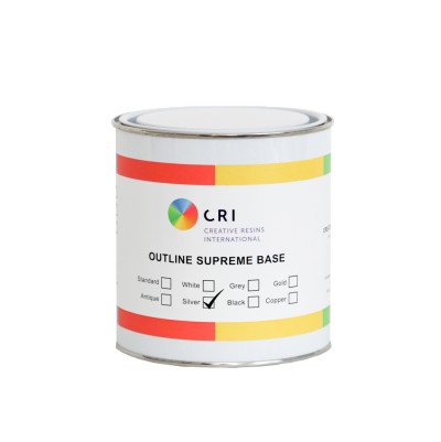 Контур для витража CRI база (Base) серебряный, 1 л