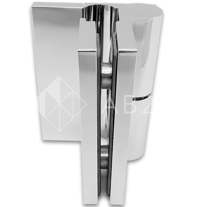 Петля Омега ω FDP-105R стена-стекло 90° правая, с подъемным механизмом, латунь/хром