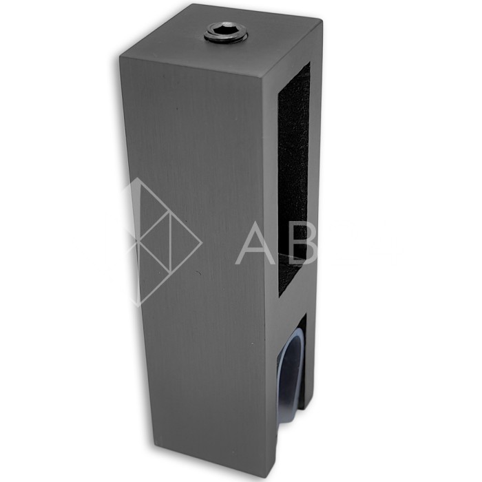 Держатель стекла FDC-31 сквозной 30х10 вертикальный, нержавейка/оружейная сталь