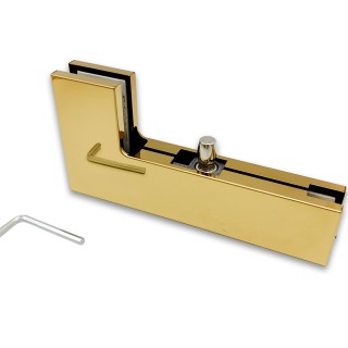 Фитинг угловой, FKF-22 соединительный с осью, нержавейка/золото