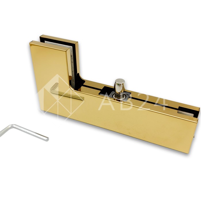 Фитинг угловой, FKF-22 соединительный с осью, нержавейка/золото