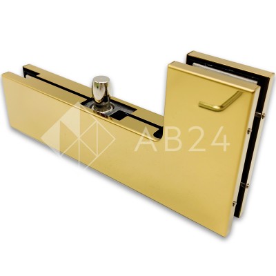 Фитинг угловой, FKF-22 соединительный с осью, нержавейка/золото