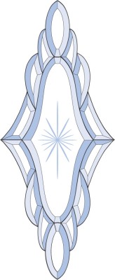 Бевелс AV170 дверной (15 элементов) 276 х 679 мм