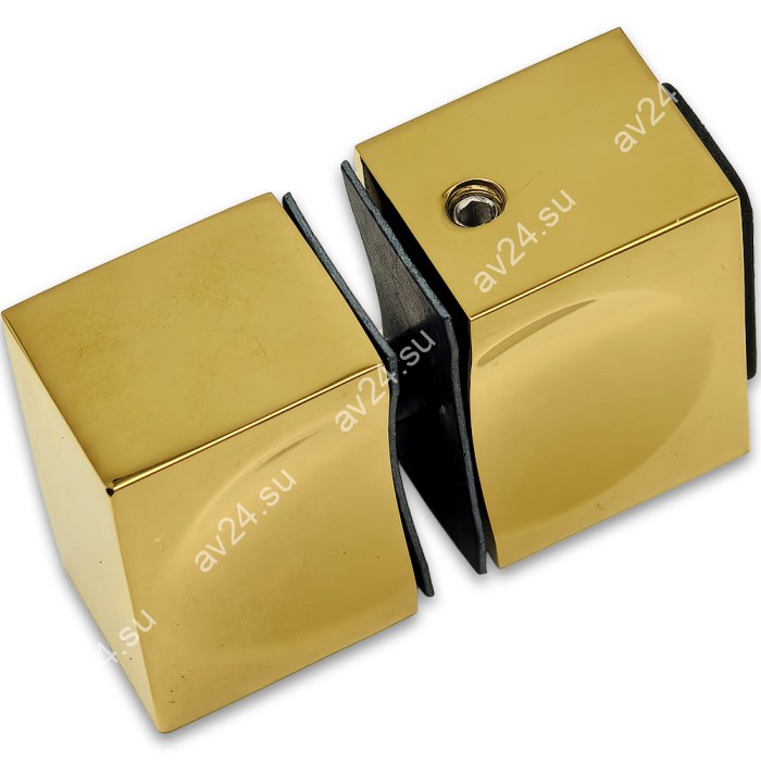 Ручка кноб FDR-66 с одним резиновым торцом, алюминий/золото