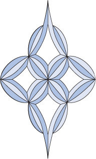 Бевелс AV348 (16 элементов) 200 х 332 мм