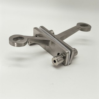 Спайдер FNS-007 на ребро жесткости двусторонний 2 точки, нержавейка/матовый