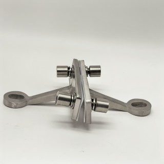 Спайдер FNS-007 на ребро жесткости двусторонний 2 точки, нержавейка/матовый