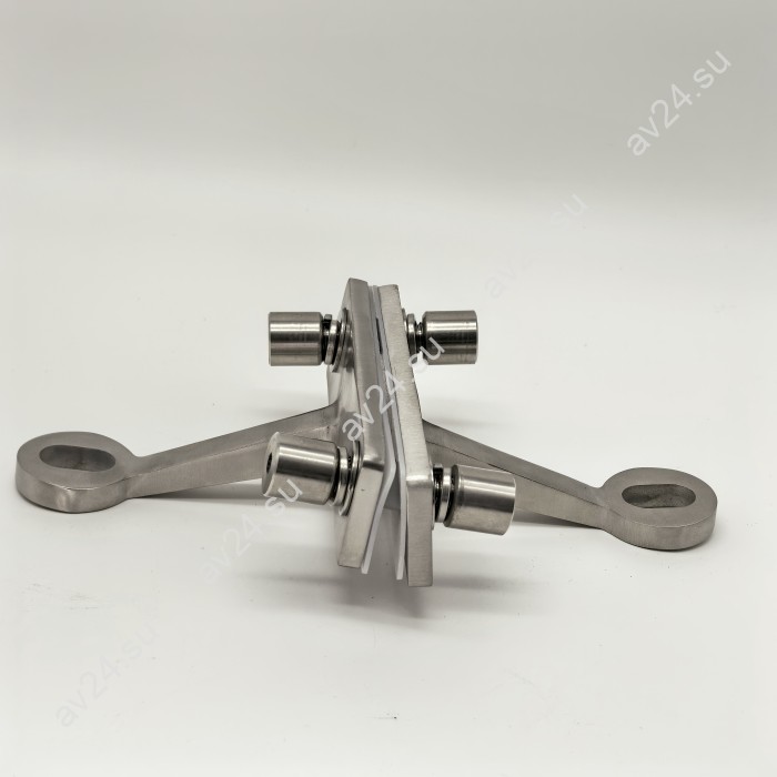 Спайдер FNS-007 на ребро жесткости двусторонний 2 точки, нержавейка/матовый