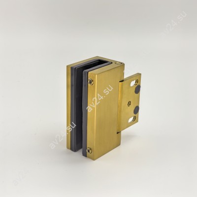 Петля Валия FDP-260 стена-стекло, открывание 90° латунь/брашированное золото