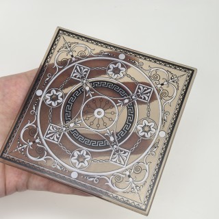 Декор стекла бронза 105 х 105 мм D65