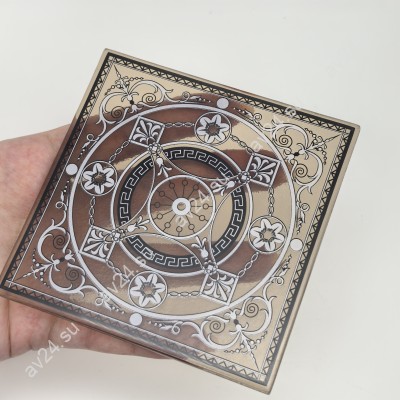 Декор стекла бронза 105 х 105 мм D65