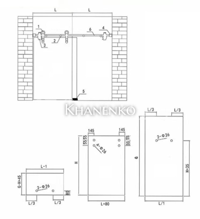 Раздвижная система Тау τ FDS-10, нержавейка/матовый