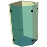 Душевая кабина пятиугольная DK-302К на коннекторах