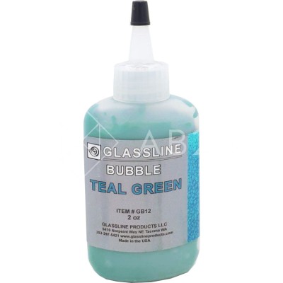 Краска для фьюзинга GlassLine эффект пузырей, бирюзовый (BUBBLE TEAL GREEN), 56 г 