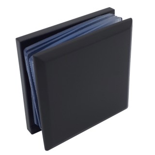 Коннектор для стекла Бета β FDK-22, стена-стекло 90°, нержавейка/черный