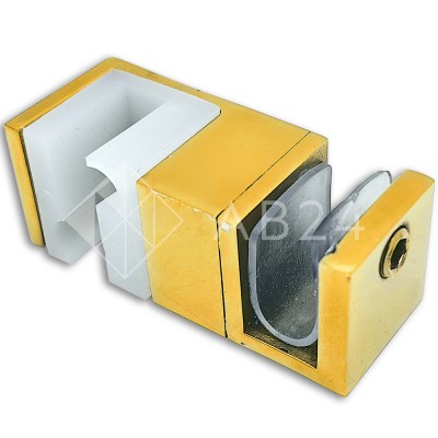 Нижняя направляющая FDS-33 двойная, нержавейка/золото