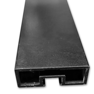 Профиль FMPA-2.3 для стекла боковой длина 3 м для раздвижной системы FDS-17, алюминий/черный