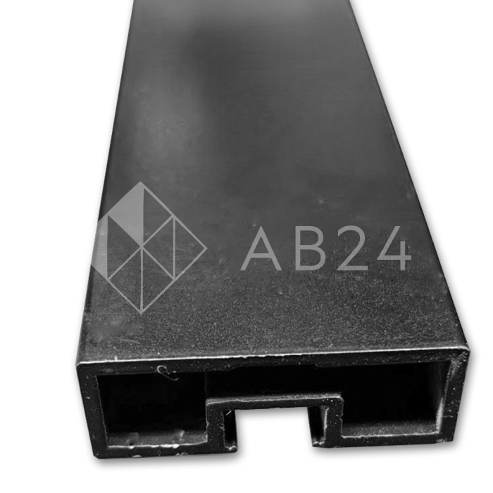 Профиль FMPA-2.3 для стекла боковой длина 3 м для раздвижной системы FDS-17, алюминий/черный