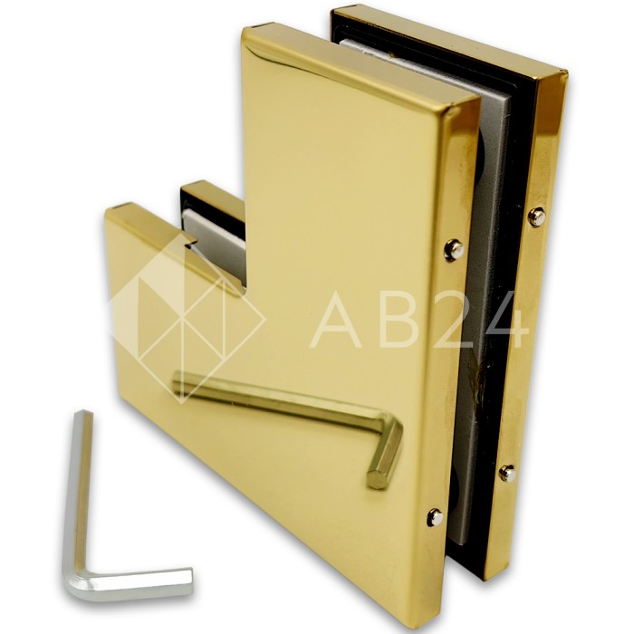 Фитинг угловой, FKF-23 нержавейка/золото