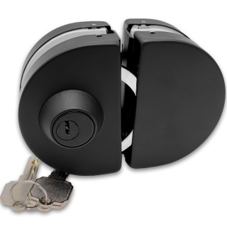 Замок FKZ-34 зажимной ключ/защелка, нержавейка/черный