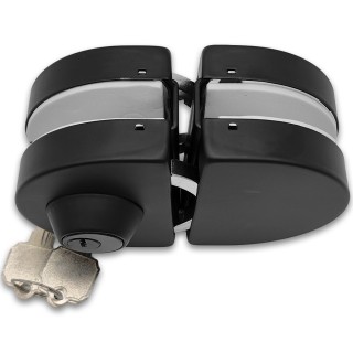 Замок FKZ-34 зажимной ключ/защелка, нержавейка/черный