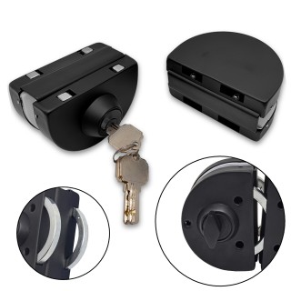 Замок FKZ-34 зажимной ключ/защелка, нержавейка/черный