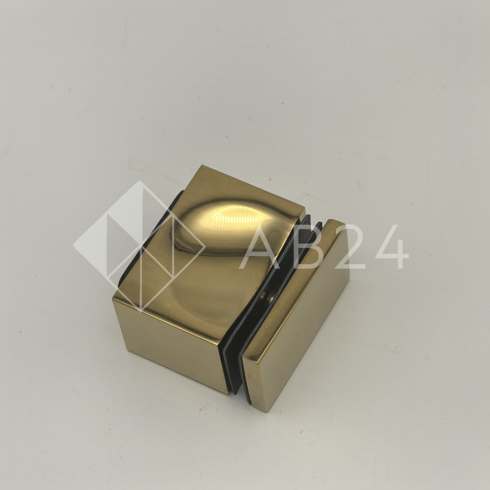 Ручка кноб FDR-67 с резиновым торцом (односторонняя), алюминий/золото