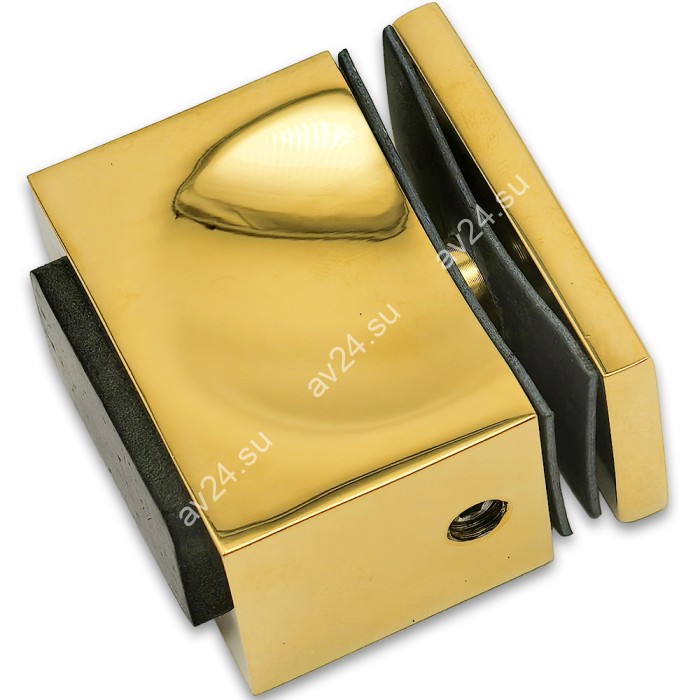 Ручка кноб FDR-67 с резиновым торцом (односторонняя), алюминий/золото