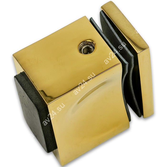 Ручка кноб FDR-67 с резиновым торцом (односторонняя), алюминий/золото