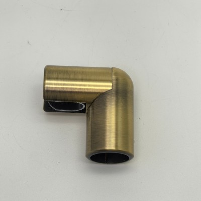 Держатель стекла FDC-22 трубы 19 торцевой 90°, латунь/бронза