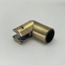 Держатель стекла FDC-22 трубы 19 торцевой 90°, латунь/бронза