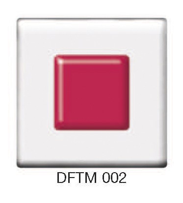 Фьюзинг квадрат DFTM 002 прозрачно-бордового цвета, 6 см