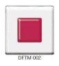 Фьюзинг квадрат DFTM 002 прозрачно-бордового цвета, 6 см