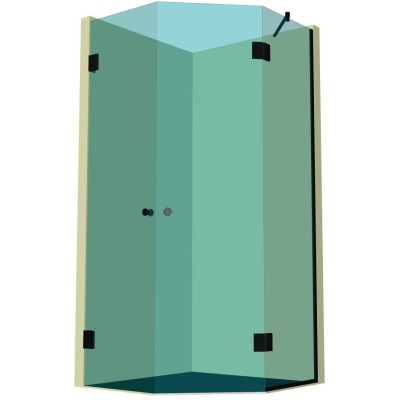 Душевая кабина пятиугольная DK-302P в опорном профиле