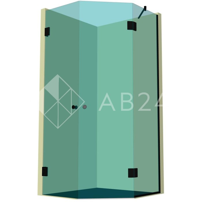 Душевая кабина пятиугольная DK-302P в опорном профиле