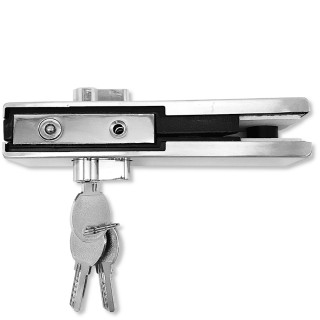 Замок FKZ-39 с круглым ригелем ключ/ключ, нержавейка/матовый