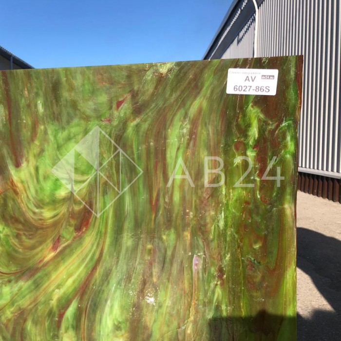 Стекло витражное AV 6027-86S, целый лист - 78 х 96 cм.