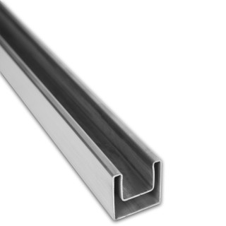 Поручень FOP-200, 40х40х1.5 длина 6 м, нержавейка/матовый