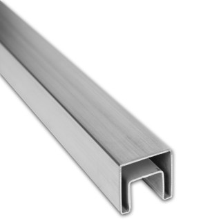 Поручень FOP-200, 40х40х1.5 длина 6 м, нержавейка/матовый