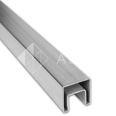 Поручень FOP-200, 40х40х1.5 длина 6 м, нержавейка/матовый