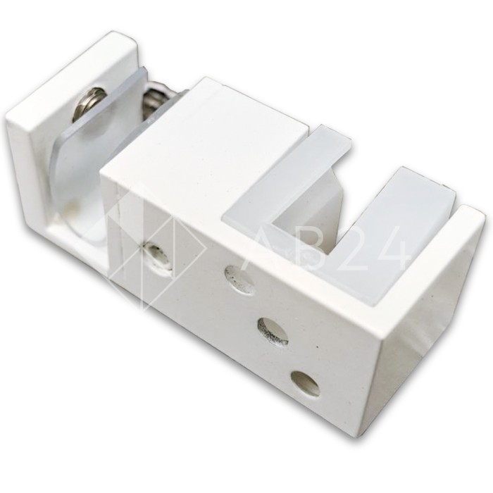 Нижняя направляющая FDS-33 двойная, нержавейка/белый