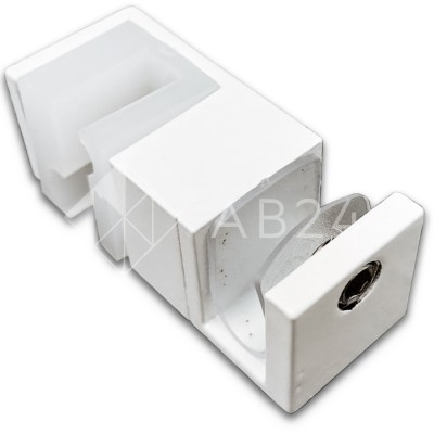 Нижняя направляющая FDS-33 двойная, нержавейка/белый