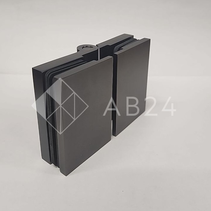 Петля Майя FDP-171 стекло-стекло 180°, латунь/оружейная сталь