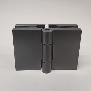 Петля Майя FDP-171 стекло-стекло 180°, латунь/оружейная сталь