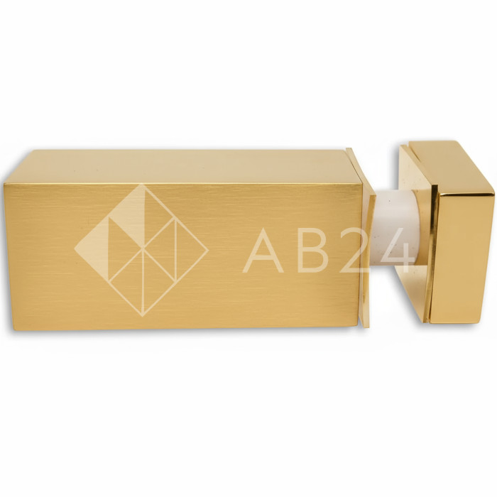 Крепление FDC-54 трубы 15х15 к стеклу, нержавейка/брашированное золото