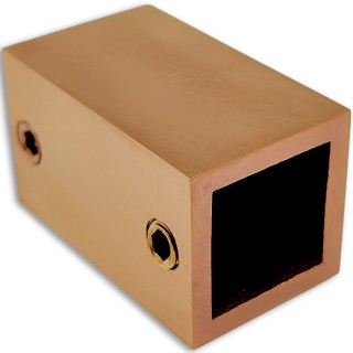 Крепление FDC-60 трубы 15х15 к стене, нержавейка/розовое золото