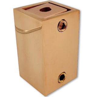 Крепление FDC-60 трубы 15х15 к стене, нержавейка/розовое золото