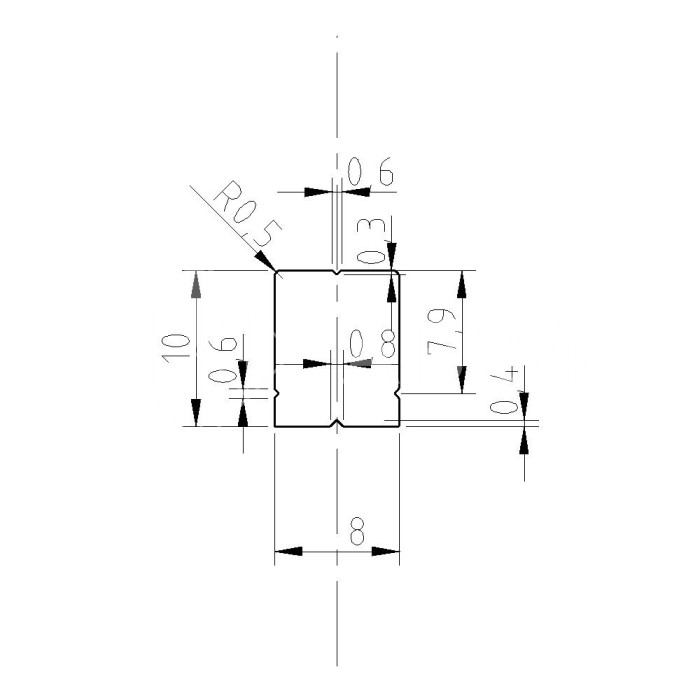Профиль FDPA-59.22 для крепления уплотнителя к стене, 2,2 м, алюминий/полированный