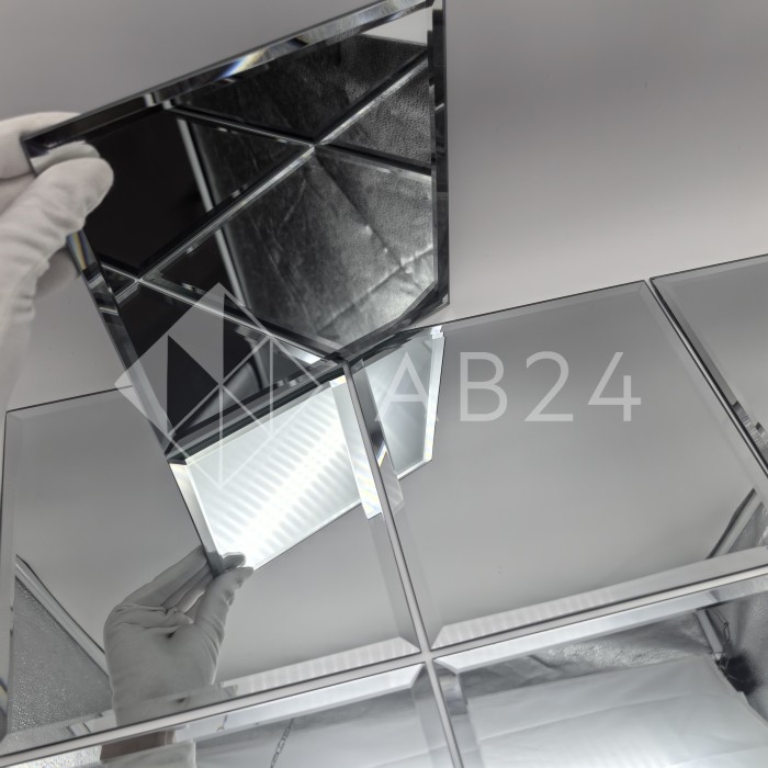 AV401: Зеркальная плитка с фацетным краем 200х200 мм, набор 10 шт